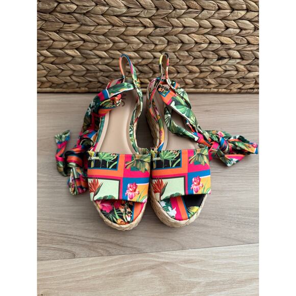 NWOB! I.N.C. International Concepts Fletcherr Lace-Up Wedge Sandals - Picture 5 of 8